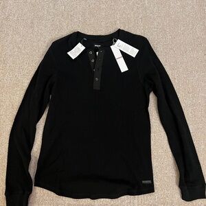 Hudson men’s waffle knit long sleeve top